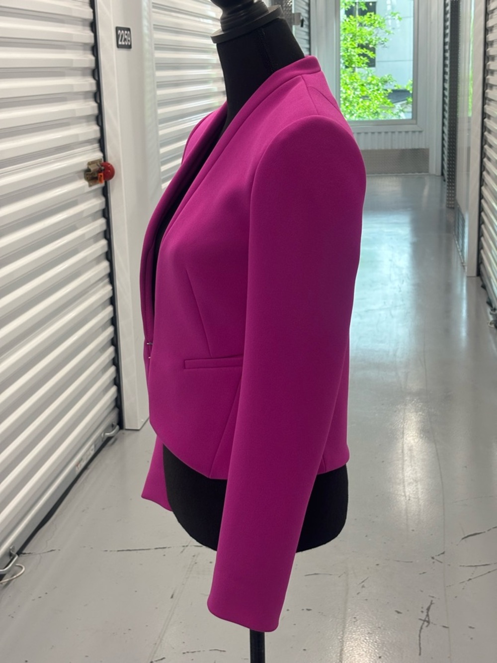 Diane Von Furstenberg Fuchsia Open-Front Blazer Skirt Set - Picture 12 of 16